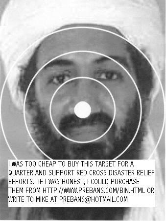 osama bin laden target. The Osama Bin Laden Target.